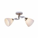Люстра Reluce 06104-0.3-02 WH+FG, 2 лампы, Е27, 80 Вт, стекло, до 12 кв.м