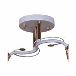 Люстра Reluce 06104-0.3-02 WH+FG, 2 лампы, Е27, 80 Вт, стекло, до 12 кв.м