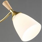 Люстра Reluce 38960-0.3-03 GD+WOOD, 3 лампы, 180 Вт, Е27, металл, до 18 кв.м