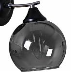 Бра Reluce 02288-0.2-01 BK+CH светильник настенный, 60 ВТ, Е27, металл, стекло, черный