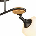 Бра Reluce 04217-0.2-01 BK светильник настенный, 60 Вт, Е27, металл, дерево, белый