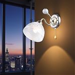 Бра Reluce 06142-0.2-01 АВ светильник настенный, 60 Вт, Е27, металл, стекло, античная бронза