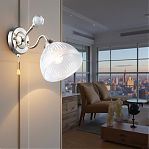 Бра Reluce 06142-0.2-01 АВ светильник настенный, 60 Вт, Е27, металл, стекло, античная бронза