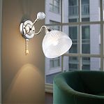 Бра Reluce 06142-0.2-01 АВ светильник настенный, 60 Вт, Е27, металл, стекло, античная бронза