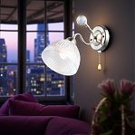 Бра Reluce 06142-0.2-01 АВ светильник настенный, 60 Вт, Е27, металл, стекло, античная бронза