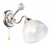 Бра Reluce 06142-0.2-01 АВ светильник настенный, 60 Вт, Е27, металл, стекло, античная бронза