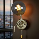 Бра Reluce 36363-0.2-01 5038GD настенный, 60 Вт, Е27, металл, стекло, темное золото