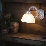 Бра Reluce 74431-0.2-01 светильник настенный, 40 Вт, Е27, металл, стекло, белый