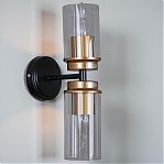 Бра Reluce 74671-0.2-02 светильник настенный, 40 Вт, Е14, металл, черный с золотом, до 4 кв.м