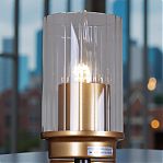 Бра Reluce 74671-0.2-02 светильник настенный, 40 Вт, Е14, металл, черный с золотом, до 4 кв.м