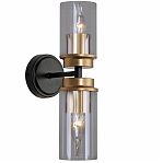 Бра Reluce 74671-0.2-02 светильник настенный, 40 Вт, Е14, металл, черный с золотом, до 4 кв.м