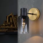 Бра Reluce 74677-0.2-01 светильник настенный, 40 Вт, Е14, металл, золотой с черным, до 2 кв.м