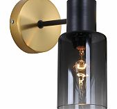 Бра Reluce 74677-0.2-01 светильник настенный, 40 Вт, Е14, металл, золотой с черным, до 2 кв.м