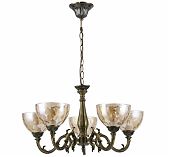 Люстра Reluce 04447-0.4-05, 5 ламп, E27, 200 Вт, стекло, до 10 кв.м