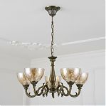 Люстра Reluce 04447-0.4-05, 5 ламп, E27, 200 Вт, стекло, до 10 кв.м