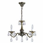 Люстра Reluce 09347-0.4-03, 3 лампы, E14, 120 Вт, хрусталь, до 6 кв.м