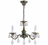 Люстра Reluce 09347-0.4-03, 3 лампы, E14, 120 Вт, хрусталь, до 6 кв.м