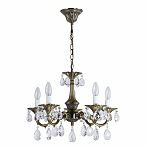 Люстра Reluce 09347-0.4-05, 5 ламп, E14, 200 Вт, хрусталь, до 10 кв.м