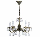 Люстра Reluce 09347-0.4-05, 5 ламп, E14, 200 Вт, хрусталь, до 10 кв.м