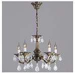 Люстра Reluce 09347-0.4-05, 5 ламп, E14, 200 Вт, хрусталь, до 10 кв.м