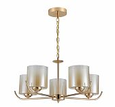 Люстра Reluce 09470-0.4-05, 5 ламп, E27, 200 Вт, стекло, до 30 кв.м