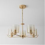 Люстра Reluce 09470-0.4-05, 5 ламп, E27, 200 Вт, стекло, до 30 кв.м