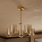 Люстра Reluce 09470-0.4-05, 5 ламп, E27, 200 Вт, стекло, до 30 кв.м