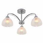 Люстра Reluce 52410-0.3-03 CR, 3 лампы, E27, 180 Вт, стекло, до 18 кв.м