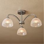 Люстра Reluce 52410-0.3-03 CR, 3 лампы, E27, 180 Вт, стекло, до 18 кв.м