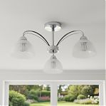 Люстра Reluce 52410-0.3-03 CR, 3 лампы, E27, 180 Вт, стекло, до 18 кв.м