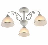 Люстра Reluce 62410-0.3-03 WH+CR, 3 лампы, E27, 180 Вт, стекло, до 18 кв.м