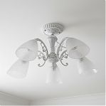 Люстра Reluce 74430-0.3-05, 5 ламп, E27, 200 Вт, стекло, до 10 кв.м