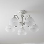 Люстра Reluce 74431-0.3-05, 5 ламп, E27, 200 Вт, стекло, до 10 кв.м