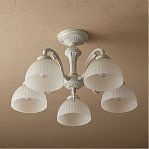 Люстра Reluce 74431-0.3-05, 5 ламп, E27, 200 Вт, стекло, до 10 кв.м