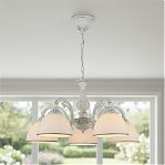 Люстра Reluce 74459-0.4-05, 5 ламп, E27, 200 Вт, стекло, до 10 кв.м