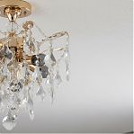 Люстра Reluce 87720-0.3-04 FGD, 4 лампы, E14, 240 Вт, хрусталь, до 12 кв.м