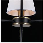Люстра Illumico IL0185-3CSQ-24 BK AB CASTOR, 3 лампы, E14, 120 Вт, текстиль, до 18 кв.м