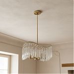 Люстра Illumico IL3475-6PSQ-25AB ELITE, 6 ламп, E14, 200 Вт, хрусталь, до 12 кв.м