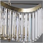 Люстра Illumico IL3475-6PSQ-25AB ELITE, 6 ламп, E14, 200 Вт, хрусталь, до 12 кв.м