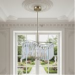 Люстра Illumico IL3475-6PSQ-25AB ELITE, 6 ламп, E14, 200 Вт, хрусталь, до 12 кв.м