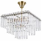 Люстра Illumico IL3535-5PSQ-25AB ELITE, 5 ламп, E14, 200 Вт, хрусталь, до 10 кв.м
