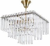 Люстра Illumico IL3535-5PSQ-25AB ELITE, 5 ламп, E14, 200 Вт, хрусталь, до 10 кв.м