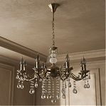 Люстра Illumico IL0185-3CSQ-24 BK AB Castor, 8 ламп, E14, 320 Вт, хрусталь, до 48 кв.м