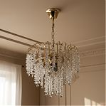 Люстра Reluce 98620-0.4-03 FGD, 3 лампы, E27, 180 Вт, хрусталь, до 9 кв.м