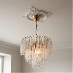 Люстра Reluce 98620-0.4-03 FGD, 3 лампы, E27, 180 Вт, хрусталь, до 9 кв.м