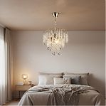 Люстра Reluce 98620-0.4-03 FGD, 3 лампы, E27, 180 Вт, хрусталь, до 9 кв.м