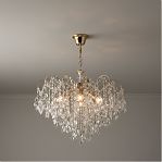 Люстра Reluce 24720-0.4-05 FGD, 5 ламп, Е14, 200 Вт, хрусталь, до 10 кв.м