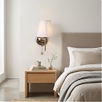 Бра Reluce 01037-0.2-01 AB, 1 лампа, Е27, 60 Вт, текстиль, до 4 кв.м
