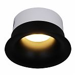 Светильник точечный Reluce 16062-9.0-001LD MR16 BK, 12 Вт, IP20, пластик, черный с белым