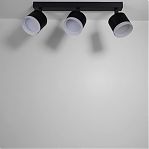 Светильник точечный Reluce 53004-9.5-003IL SPOT LIGHT GX53 BK, 3 лампы, черный с белым